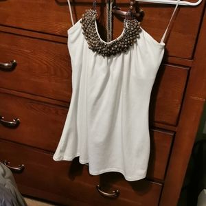 White halter top